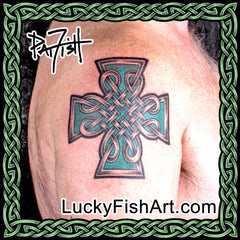 Celtic Square Cross Tattoos