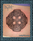 Ancestral Wheel Cross Celtic Tattoo Design on hip