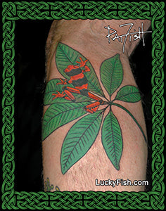 Poison Arrow Frog Tattoo Design