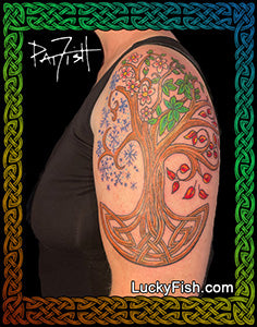four seasons tree of life tattoo design