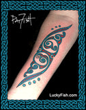 La Tene spirals arm tattoo