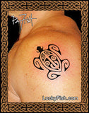Polynesian Seaturtle Tribal Tattoo Design