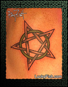 pentagram pentacle star tattoo