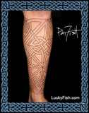 session one for full leg tattoo