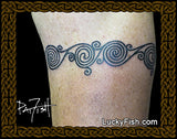 La Tene Spirals Celtic Tattoo Design