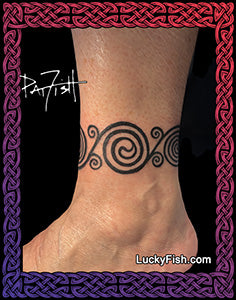 La Tene Spirals Celtic Tattoo Design