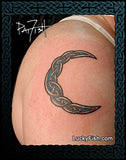 Celtic crescent moon tattoo photo