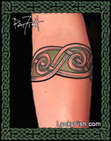 christian Band Spiral Celtic Tattoo Design