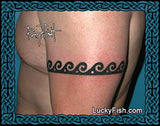 Reverse Wave Tribal Tattoo Design