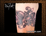 dog Celtic tattoo arm band