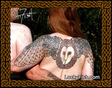 Oracle Owl Celtic Tattoo Design woman