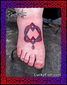 celtic hearts tattoo design