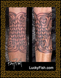 wide Bridging Band Celtic Tattoo Design