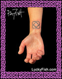 linked celtic hearts tattoo design