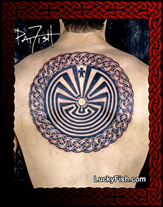 I'itoi Maze Celtic Native American Tattoo