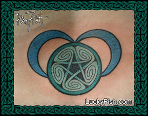 Spiral Dance Celtic Pagan Tattoo Design