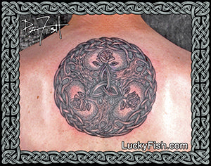 Rose Tree of life Celtic Tattoo Design