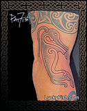 Pictish tattoo design of mysticcal creature by LuckyFish.com