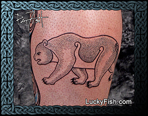 Pictish Grizzly Bear Tattoo Design