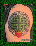 Enduring Claddagh Ring Irish Tattoo Design