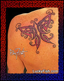 tribal celtic butterfly tattoo design 1