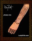lines for Nordic Celtic Tattoo Sleeve Design