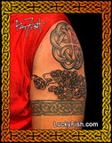 knot work tattoo design celtic dog