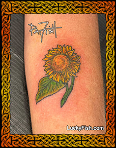 sun flower sunflower tattoo design