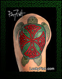 photo of Celtic Cross Sea Turtle Tattoo 