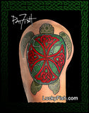 photo of Celtic Cross Sea Turtle Tattoo