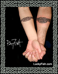 celtic motherhood knot wrist tattoo
