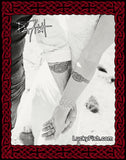 wedding photo showing matching tattoos