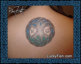 Tribal Tree of Life Celtic Tattoo Design bicolor