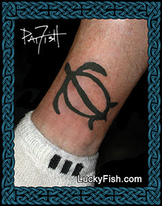Petroglyph Turtle Tattoo Design