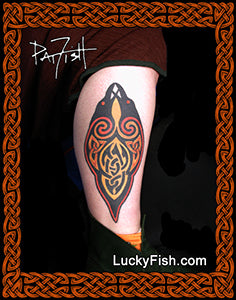 Dual Ravens Celtic Tattoo Design
