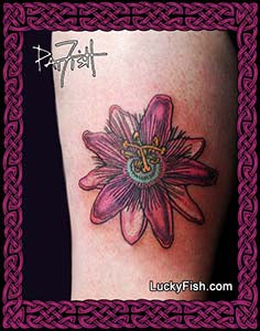 Passiflora - Passion Flower Tattoo Design