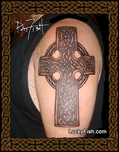 Celtic cross tattoo photo
