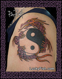 Chinese Yin Yang Dragon Tattoo Design