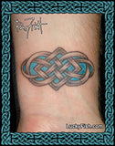 infinity knot Celtic bracelet tattoo