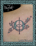 photo of tattoo of chalice well Glastonbury
