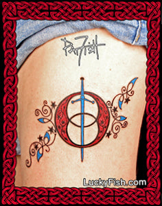 chalice well pattern cover tattoo