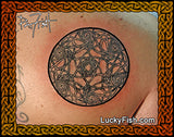 Lovers Knot Star Celtic Tattoo Design
