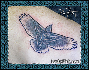 Celtic Raptor bird Tattoo Design