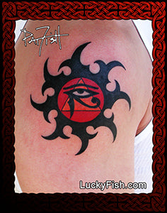 Egyptian Sun Tattoo Design