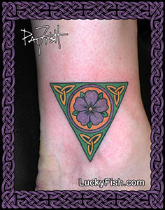 Heraldic Rose Celtic Tattoo Design