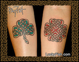 Celtic Love Knot Mandala  with shamrock