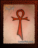 Spiral Ankh Egyptian Tattoo Design