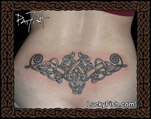 Cat Magic Celtic Tattoo Design