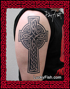 Celtic Tattoo Cross of Intimidation Design 