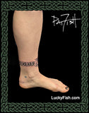 band of Celtic hearts anklet